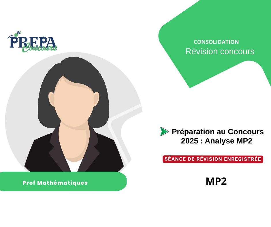 Séance de révision enregistrée – Préparation au Concours 2025 : Analyse MP2